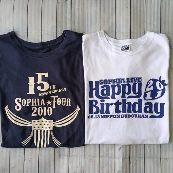 SOPHIA ツアーTシャツ 2枚セットとツアーグッズ(プリクラ風シール)まとめ売り