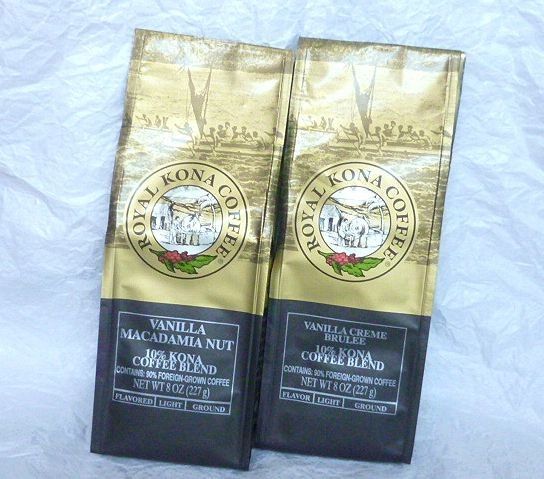 ロイヤルコナコーヒー バニラマカダミアナッツ バニラクリームブリュレ