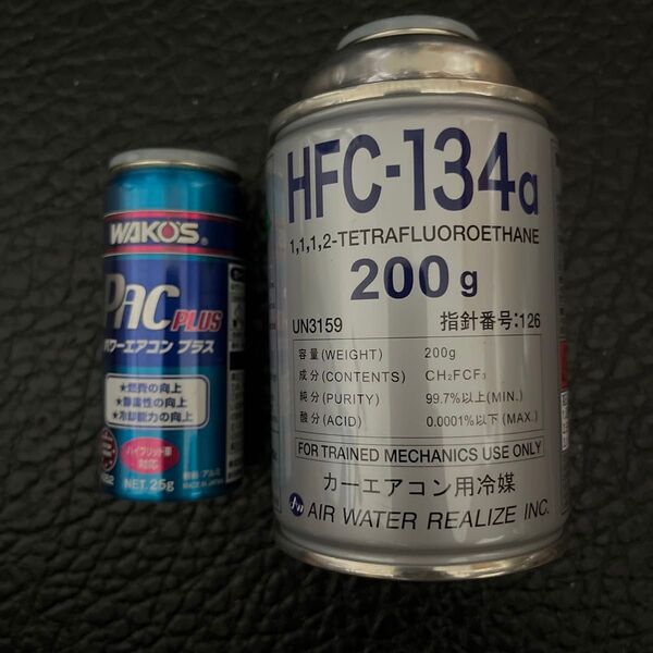 ワコーズ パワーエアコンプラス1本 134aエアコンガス200g1本