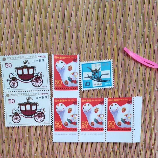 ヘアゴムと記念切手310円分
