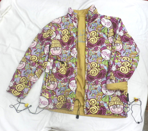  Hysteric Glamour Mini reversible blouson 130. total pattern pink series × yellow hystericglamour minihis Mini outer jumper 