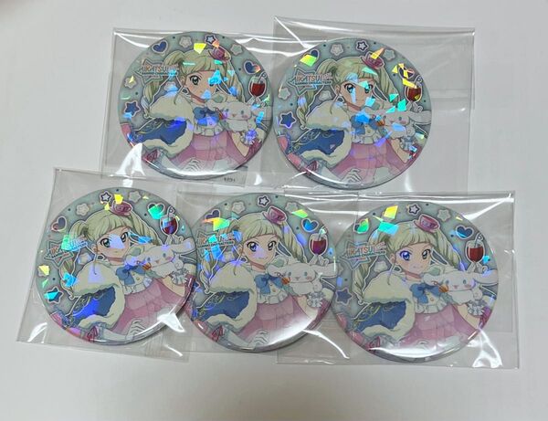 アイカツ 藤堂ユリカ サンリオ 缶バッジ5点