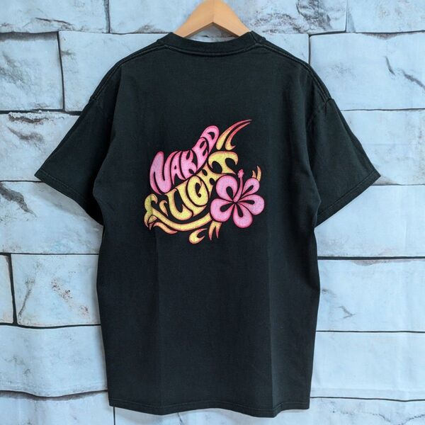 ◆JERZEES◆ジャージーズ ハイビスカス バックプリント クルーネック 半袖 Tシャツ 90’s MADE IN U.S.A.