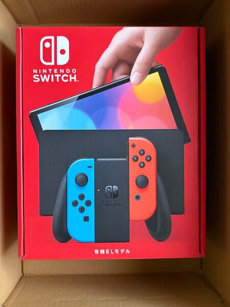 保証印無 Nintendo Switch 有機ELモデル ネオンレッド ネオンブルー 本体ニンテンドースイッチ