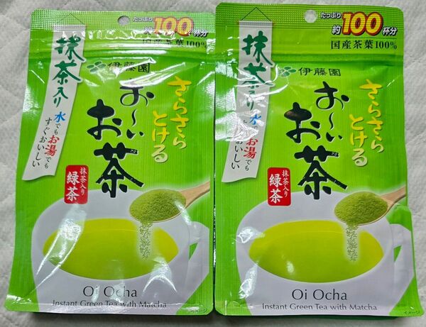 伊藤園お~いお茶 さらさら緑茶抹茶入り 1袋 80g 2袋セット