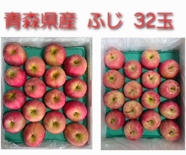 青森県産 CA りんご ふじ 32玉入り