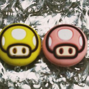 任天堂 Switch スイッチライト スティックカバー スイッチスティックカバー ジョイコンカバー マリオ キノコ②