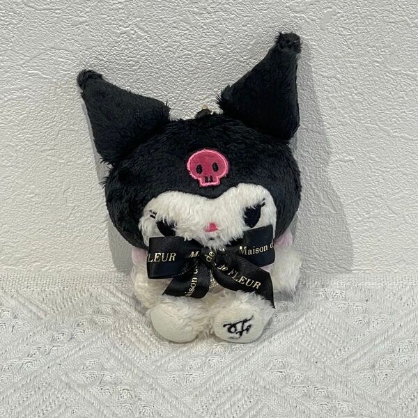 【新品】Sanrio サンリオ x メゾンドフルール ぬいぐるみチャーム キーホルダー【Kuromi クロミ】1点