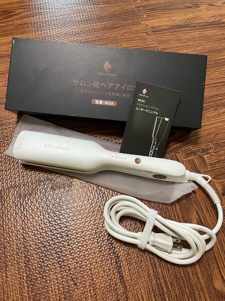 MiroPure ヘアアイロン カール ウェーブアイロン 26㎜ カールアイロン やけど防止 初心者向け