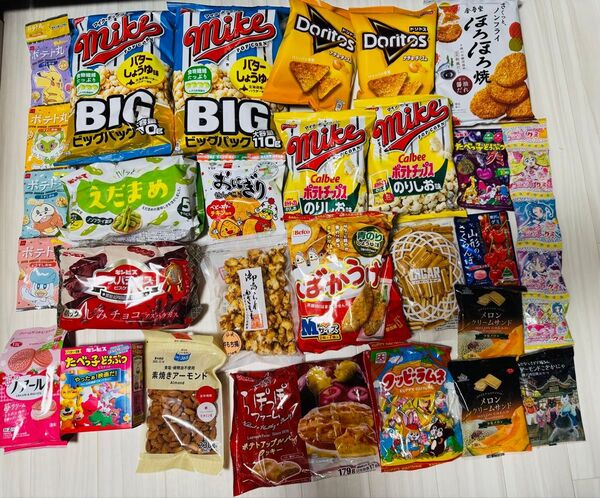 お菓子 詰め合わせ マイクポップコーン ドリトス おにぎりせんべい ばかうけ たべっ子どうぶつ ノアール スナック グミ チョコ