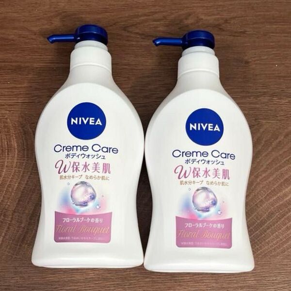 ニベア クリームケア ボディウォッシュ W保水美肌 フローラルブーケの香り