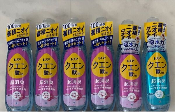 レノア クエン酸in 超消臭 フレッシュグリーンの香り クリアフローラルの香り