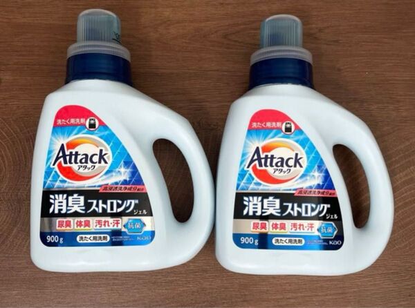 花王 アタック消臭ストロングジェル 洗たく用洗剤 液体 フレッシュハーブの香り 本体900g