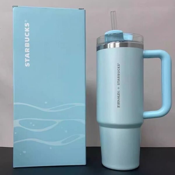 海外 スターバックス サマー ブルー ミント stanley 3WAY タンブラー 887ml Starbucks