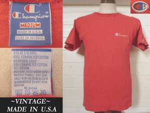 80s 90s ビンテージ champion 目付き ロゴ Tシャツ USA アメリカ製 VINTAGE リバースウィーブ　standard カレッジT