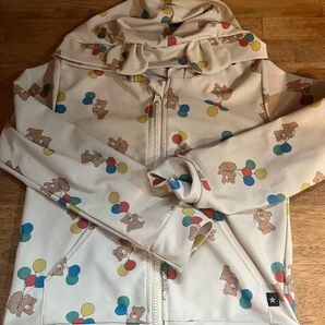 くま 風船 クマ耳 ラッシュガード 110cm