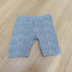 ベビー ハーフパンツ ボーダー柄 ネイビー 90サイズ