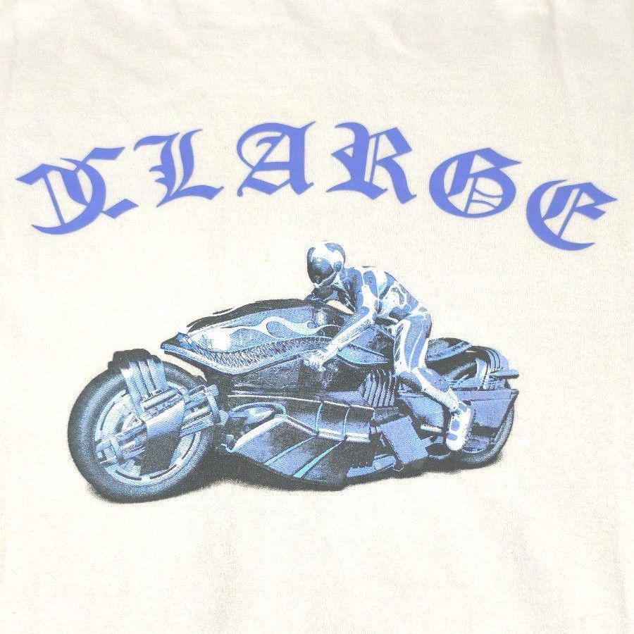 【匿名配送】Tシャツ X-LARGE エクストララージ 半袖 クルーネック バックプリント 空山基 コラボ 白 size:M 美品