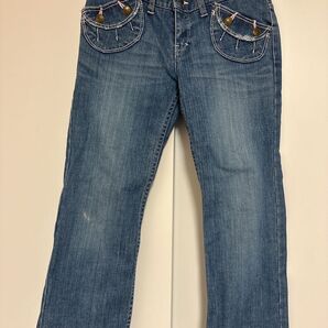 FREE’S PHRASEピンクステッチデニムパンツ