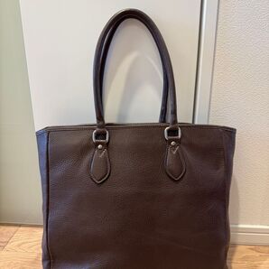 伊勢丹新宿メンズ館 INDEED インディード レザートートバッグ 本革 A4 トートバッグ ダークブラウン 焦茶 こげ茶