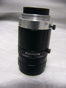 ★美品★ FUJINON HF8XA-1 8mm/F1.6 高品質Cマウントレンズ 300万画素解像度 2/3&#34;型