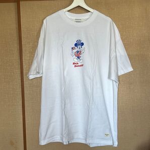 40s&shorties hey donald tシャツミッキーマウス パロディ 白 XXLサイズ