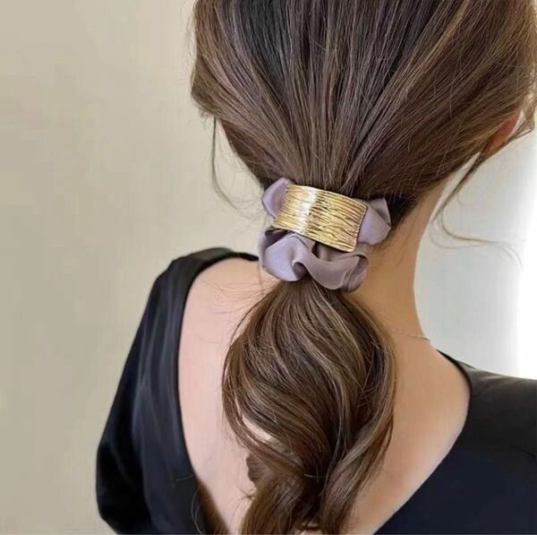 ヘアゴム シュシュ ヘアアクセサリー 髪飾り3本セット