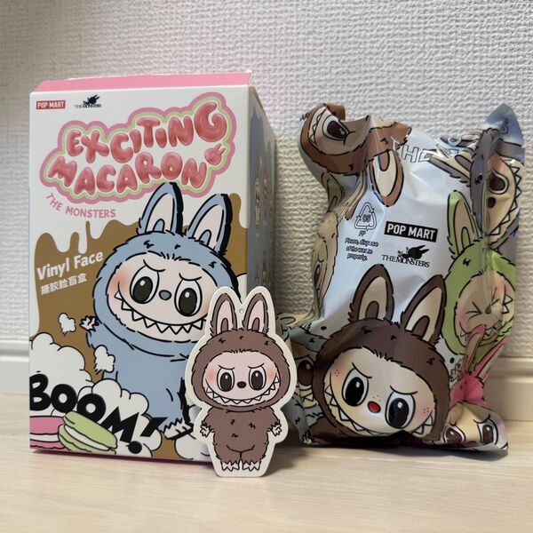 ラブブ LABUBU THE MONSTERS Macaron POPMART ポップマート ぬいぐるみ Toffee