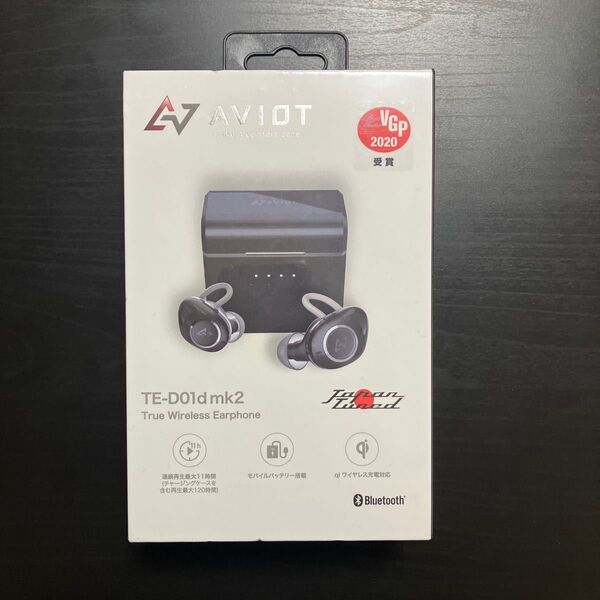 【新品未開封品】AVIOT TE-D01d mk2 ブラック ワイヤレスイヤフォン