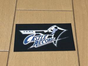 CASTLE RECORDS sticker ③ new goods unused UENO..