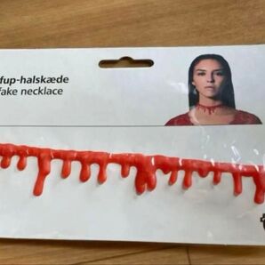 血ネックレス ブラッドblood ハロウィン フライングタイガー 仮装 コスプレ