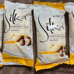 Silka ホワイトニングソープ シアバター 65g 4個セット フィリピン 東南アジア 石鹸 自然由来 美肌