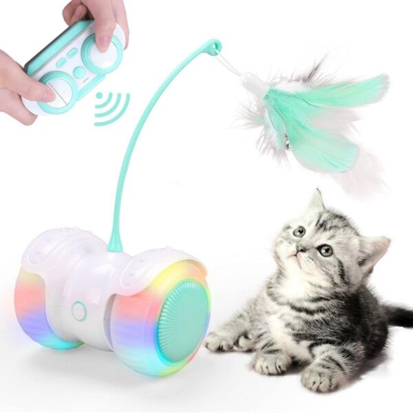 猫 おもちゃ ねこ 電動式 自動回転ボール ラジコンカー 無線操作 ストレス