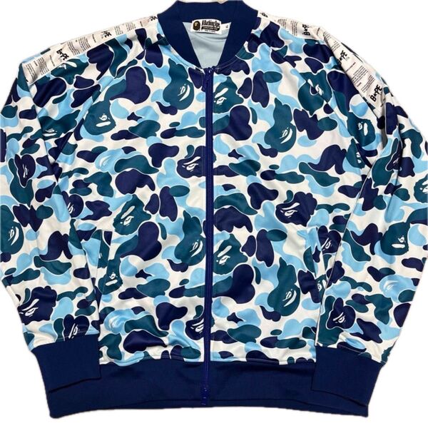 A BATHING APE エイプ 1st カモ フルジップ パーカー 迷彩 ブルー