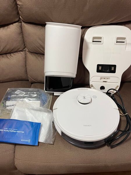 DEEBOT ECOVACS N8+ エコバックス ロボット掃除機 ステーション ホワイト 水拭き