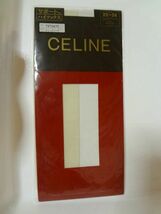 新品 （株）レナウン CELINE セリーヌ サポート ハイソックス 22~24 クレープ_画像1