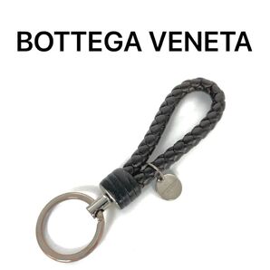 ボッテガヴェネタ BOTTEGA VENETA キーリング レザー ダークブラウン メンズ レディース ユニセックス M037