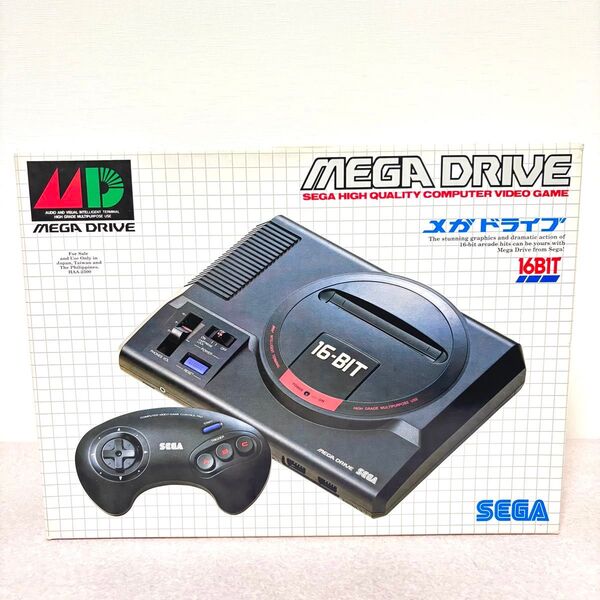 ☆ 【極美品】メガドライブ 16ビット MEGA DRIVE HAA-2510 16BIT SEGA セガ