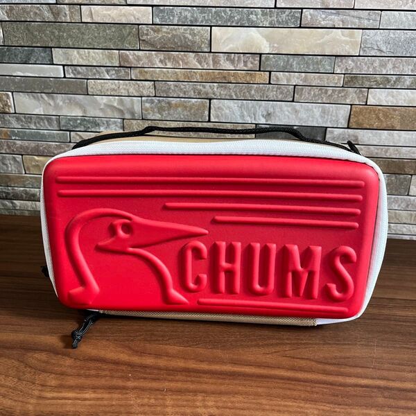 CHUMS チャムス ハードケース レッド キャンプ アウトドア 収納ケース