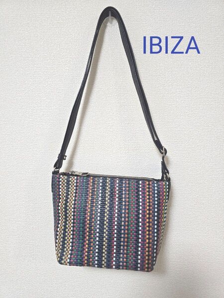 IBIZA ショルダーバッグ カラフル レザー
