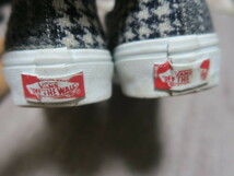 希少 良品☆VANS バンズ V44CL B&Y HT AUTHENTIC BEAUTY&YOUTH ハリスツイード シューズ 26.5cm 黒 グレー_画像4