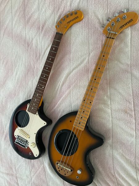 zo-3ギターとベースのセット エレキギター フェルナンデス ZO-3 アンプ内蔵 ミニギター 弦楽器