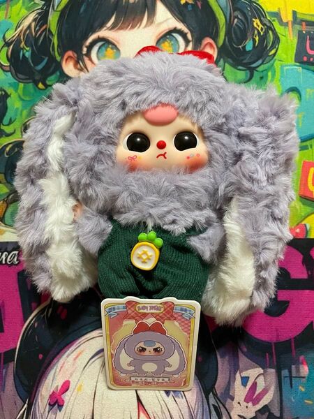 Baby three ベイビースリー マカロンシリーズ 垂れ耳うさぎぬいぐるみ