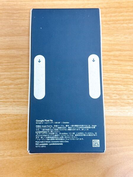 新品未開封 Pixel 9a 6.3インチ メモリー8GB ストレージ128GB Obsidian