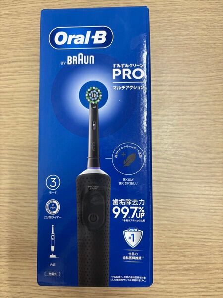 Oral-B 電動歯ブラシ すみずみクリーンPRO マルチアクション ブラック