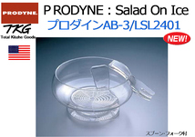 PRODYNE プロダイン：Salad On Ice アクリル サラダボール スプーン・フォーク付 AB-3 LSL2401★新品_画像1