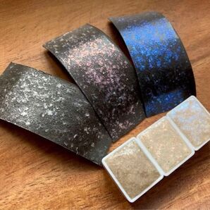 水彩絵の具 ハーフパン2ml3色セット shine