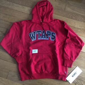 WTAPS DAWN. DESIGN HOODED / SWEATSHIRT. COPO RED L レッド 赤 ダブルタップス パーカー フーディー