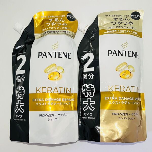 PANTENE パンテーン エクストラダメージリペア 詰替 シャンプー 600ml トリートメントinコンディショナー 600g