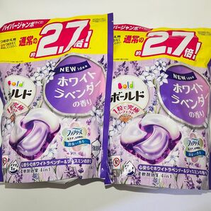 P&G ボールド ジェルボール 柔軟剤効果4in1 ホワイトラベンダー&ジャスミンの香り 詰め替え メガジャンボ 30個入 2袋